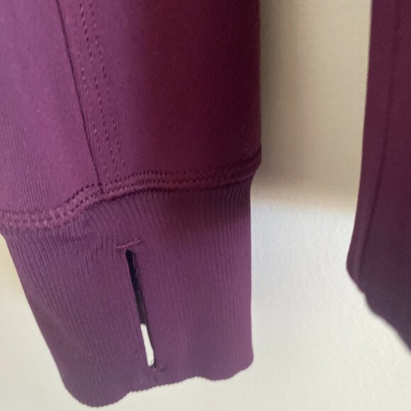 Lululemon Women Plum Nice Asana Jacket Stripes Size Tag Missing - Picture 11 of 12